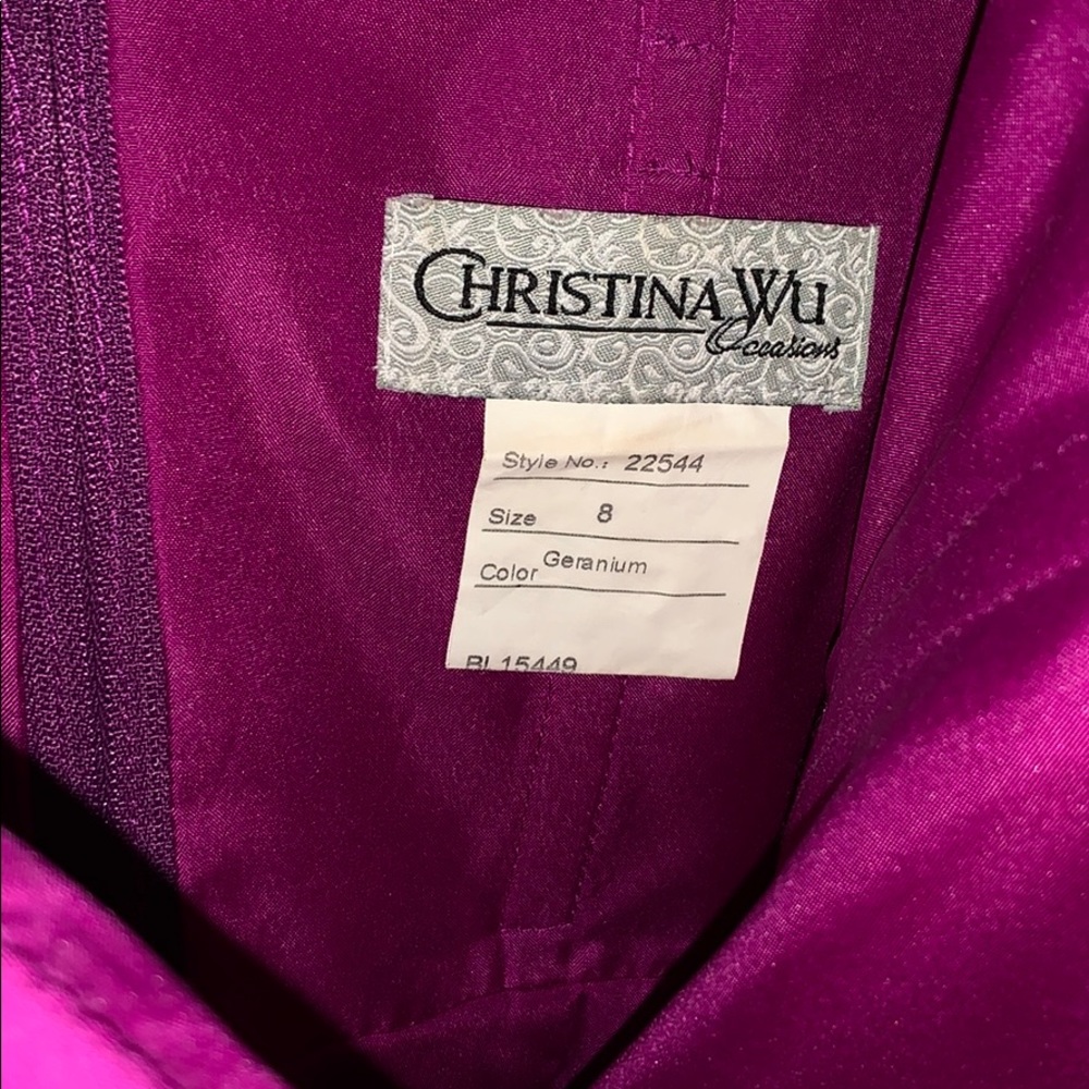 Two Christina Wu long dresses.